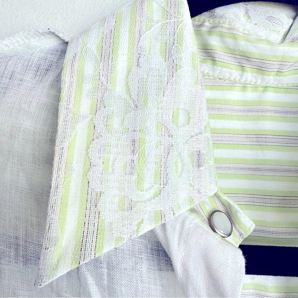 Ears Of Buddha Chrissy Sleeveless Silk Button Down Top Lace Detail Size XS‎ - Picture 4 of 13